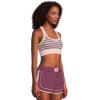 Free People Women’s Stripe Go to Bra(Deep Mulberry)