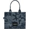 Marc Jacobs The Camo Jacquard Large Tote Bag – Jacquard Fabric Construction – Secure Zipper Top Closure Blue Multi One Size One Size