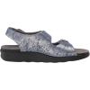 SAS womens Flat Sandals(Silver/Blue)