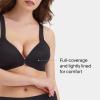SPANXsmooth Bra-Llelujah! Lightly Lined Full Coverage – T-Shirt Bra – Front Closure – Hosiery Back – Smart Stretch Straps(Very Black)