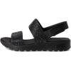 Skechers womens Foamies Arch Fit Footsteps Double Band With Rhinestones(Black/Black)