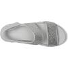 Skechers womens Foamies Arch Fit Footsteps Double Band With Rhinestones(Grey)