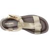 Steve Madden Women’s Brazinn Flat Sandal(Gold Leather)