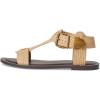 Steve Madden Women’s Brazinn Flat Sandal(Natural Raffia)