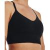Under Armour Train Seamless Low Impact Bra for Women – Pure Polyester Construction – Sweat-Wicking Fabric(Black/Black)