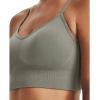 Under Armour Train Seamless Low Impact Bra for Women – Pure Polyester Construction – Sweat-Wicking Fabric(Grove Green/Grove Green)