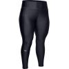 Under Armour Womens HeatGear Armour High Waisted Leggings(Black (001)/Metallic Silver)