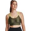 Under Armour Women’s UA Infinity High Sports Bra((390) Marine Od Green / Lime Yellow / Marine Od Green)