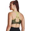 Under Armour Women’s UA Infinity High Sports Bra((390) Marine Od Green / Lime Yellow / Marine Od Green)