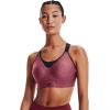 Under Armour Women’s UA Infinity High Sports Bra(League Red Light Heather (626)/Black)