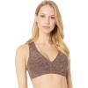 Beyond Yoga Women’s Spacedye Lift Your Spirits Bra(Black-pink Lei)