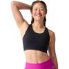 Brooks Women’s Luxe Pocket Bra, Supportive Sports Bra with Pocket for Training, Workouts & Running(Black)
