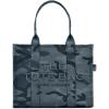 Marc Jacobs The Camo Jacquard Large Tote Bag – Jacquard Fabric Construction – Secure Zipper Top Closure Blue Multi One Size One Size