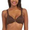 SPANXsmooth Bra-Llelujah! Lightly Lined Full Coverage – T-Shirt Bra – Front Closure – Hosiery Back – Smart Stretch Straps(Chestnut Brown)