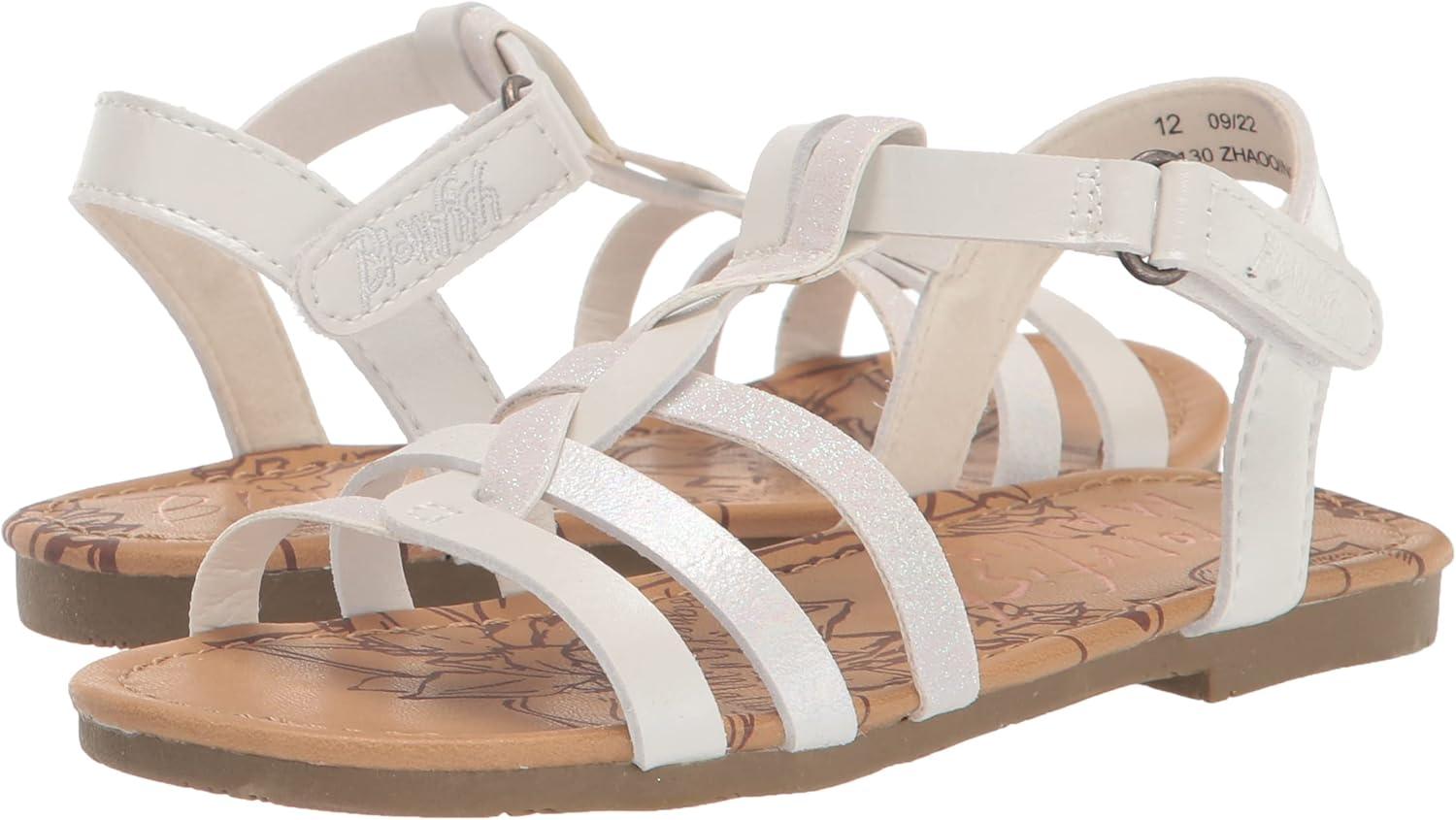 imageBlowfish Malibu Girls Sabinit Flat SandalWhite Sandy SugarPearl WhiteMilk