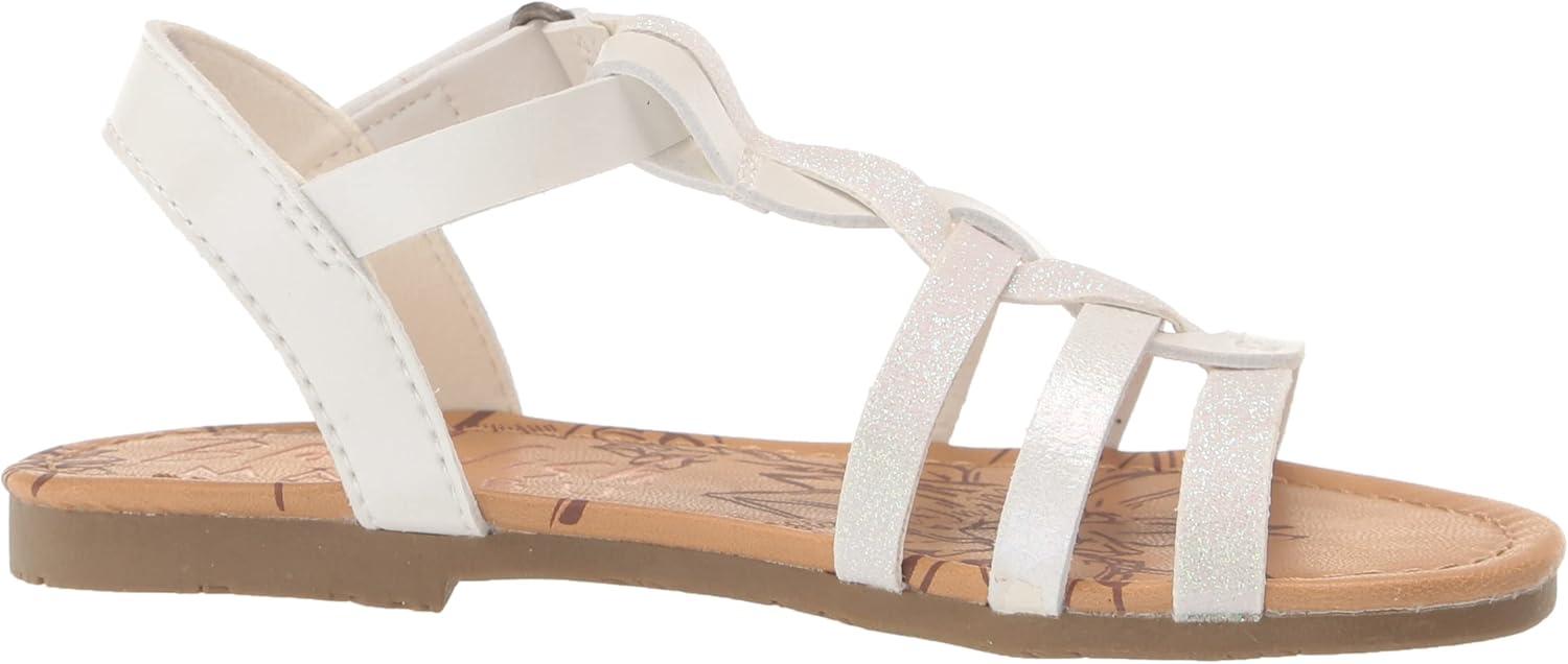imageBlowfish Malibu Girls Sabinit Flat SandalWhite Sandy SugarPearl WhiteMilk