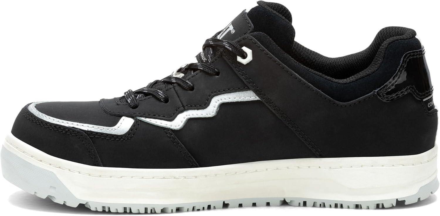 imageCAT Mens Streamline Court Composite Toe Construction BootBlack NubuckSilver