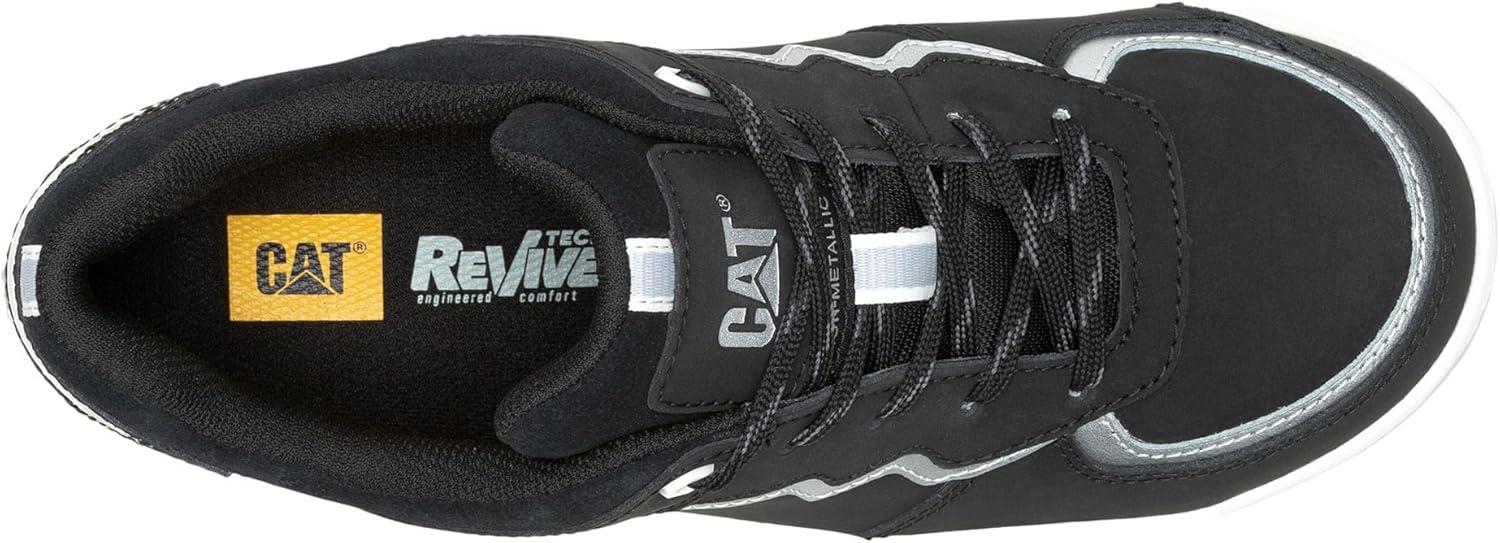 imageCAT Mens Streamline Court Composite Toe Construction BootBlack NubuckSilver