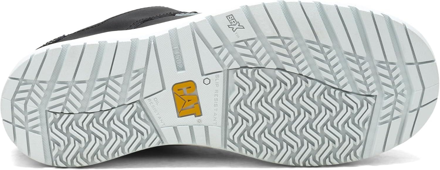 imageCAT Mens Streamline Court Composite Toe Construction BootBlack NubuckSilver