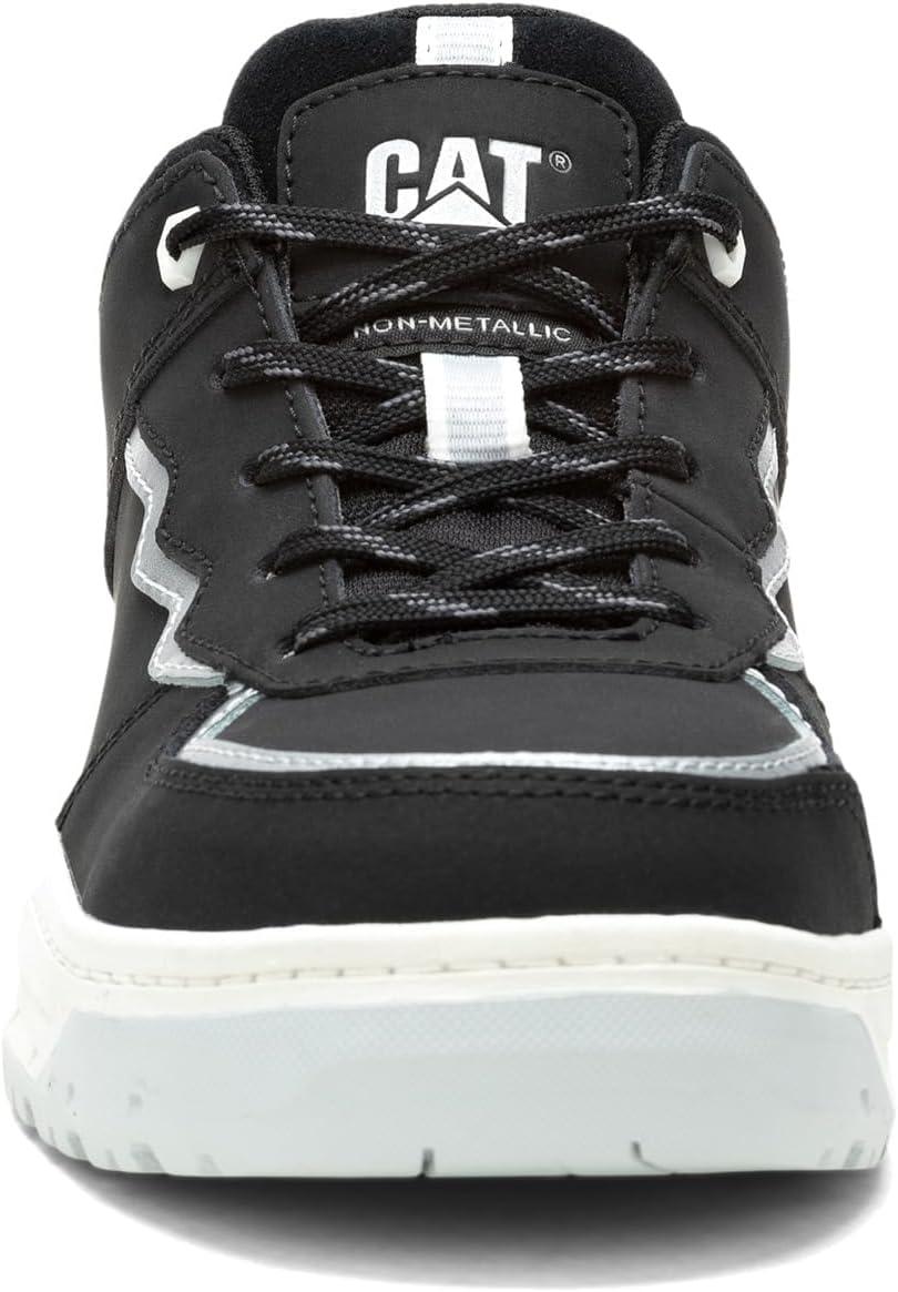 imageCAT Mens Streamline Court Composite Toe Construction BootBlack NubuckSilver