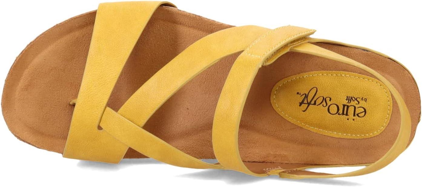 imageEurosoft by Sofft Womens Gianetta Flat SandalGolden Yellow