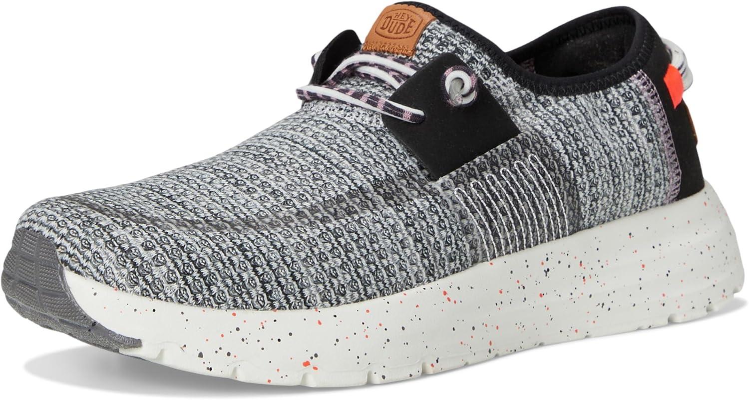 imageHey Dude Womens Sirocco Speckle Womens Sneaker Mens Slip On Shoes Comfortable ampamp LightWeightBlackMulti