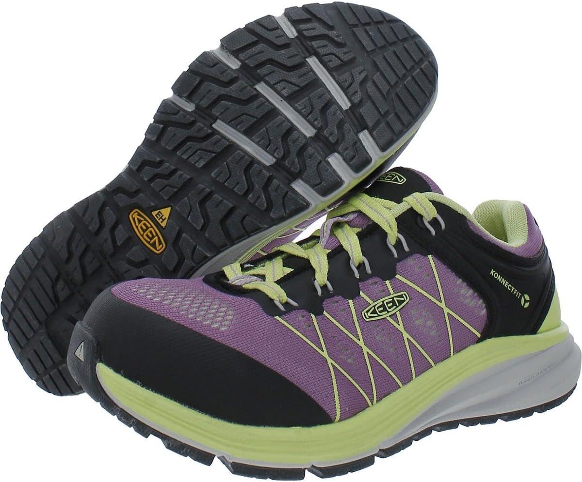 imageKEEN Utility Womens Vista Energy Low Height Sneakers Composite Toe Industrial Work ShoesAfrican VioletBlack