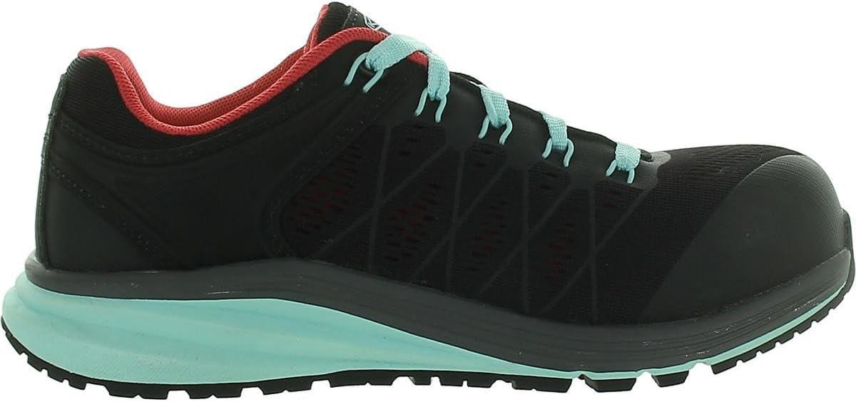 imageKEEN Utility Womens Vista Energy Low Height Sneakers Composite Toe Industrial Work ShoesBlackBlue Light