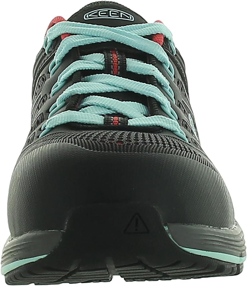 imageKEEN Utility Womens Vista Energy Low Height Sneakers Composite Toe Industrial Work ShoesBlackBlue Light