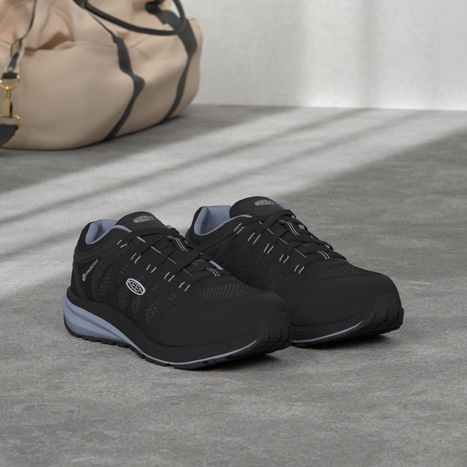 imageKEEN Utility Womens Vista Energy Low Height Sneakers Composite Toe Industrial Work ShoesHydrangeaBlack