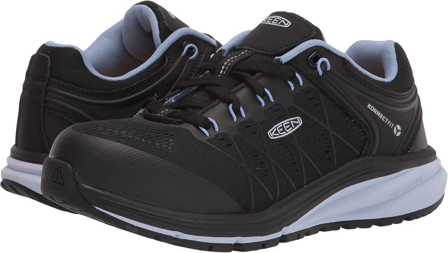 imageKEEN Utility Womens Vista Energy Low Height Sneakers Composite Toe Industrial Work ShoesHydrangeaBlack