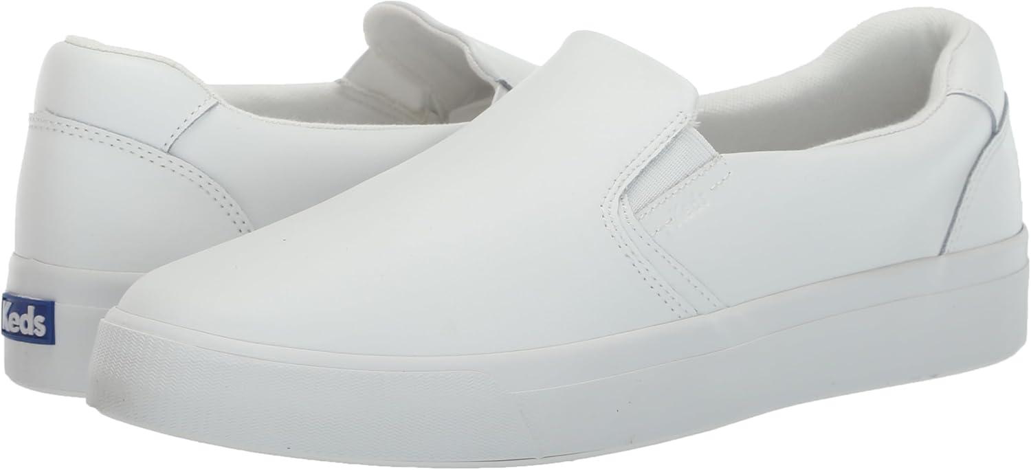 imageKeds Womens Pursuit Slip onWhite Leather
