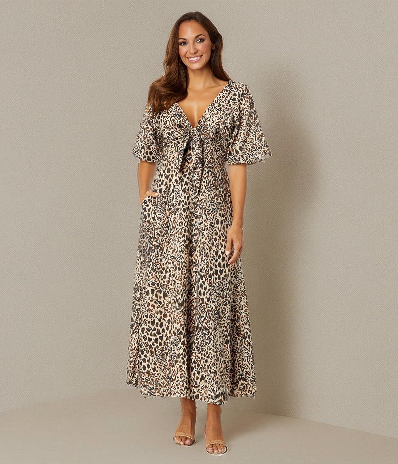 imageLilly Pulitzer Clairanne Elbow Sleeve MaxiMacadamia Big Pattern Play