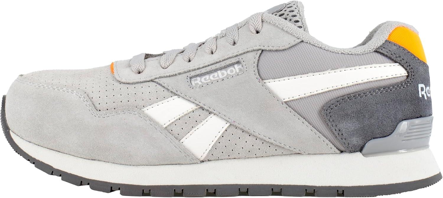 imageReebok Womens Rb981 Harman Composite Toe Classic Work SneakersGreyOrange
