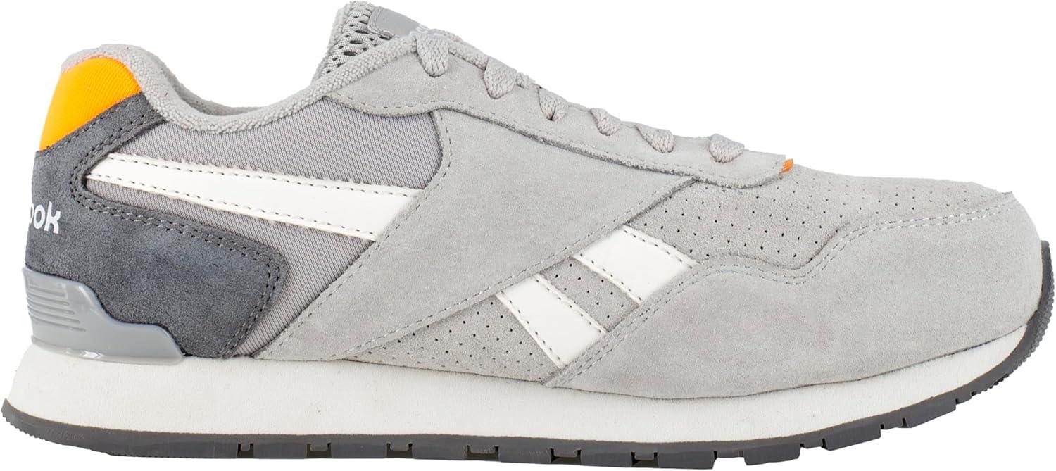 imageReebok Womens Rb981 Harman Composite Toe Classic Work SneakersGreyOrange