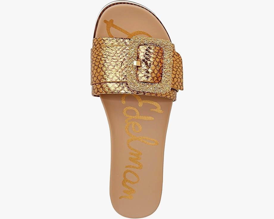 imageSam Edelman Womens Ariane Slide SandalMedallion Gold Snake