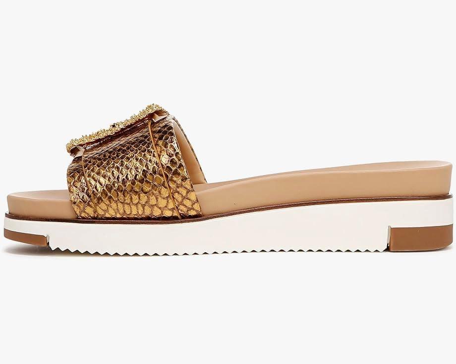 imageSam Edelman Womens Ariane Slide SandalMedallion Gold Snake