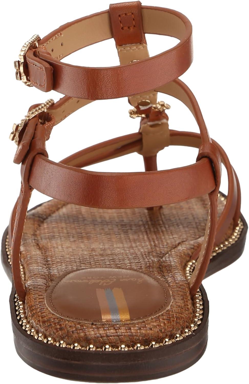 imageSam Edelman Womens Talya Flat SandalHoney Brown