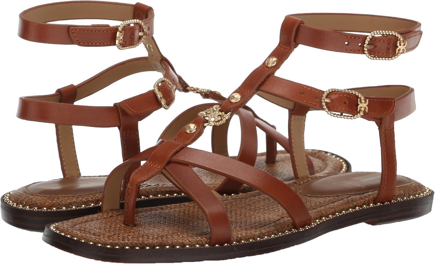 imageSam Edelman Womens Talya Flat SandalHoney Brown