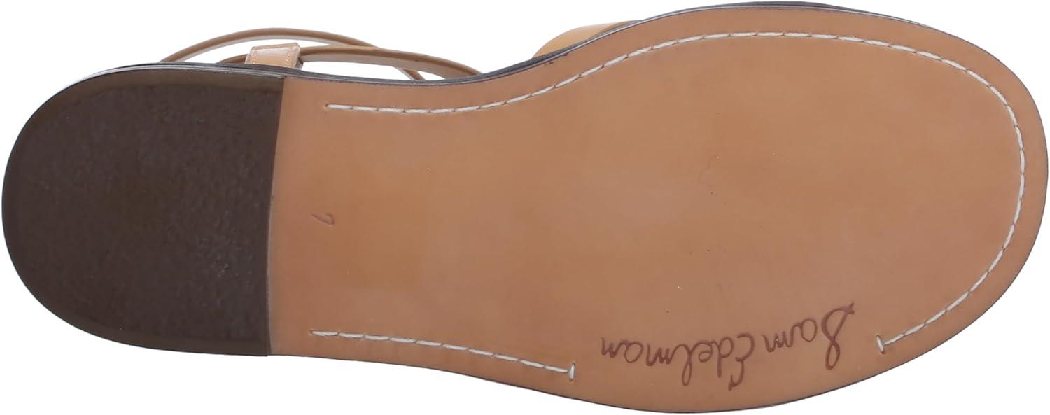 imageSam Edelman Womens Talya Flat SandalNatural Leather