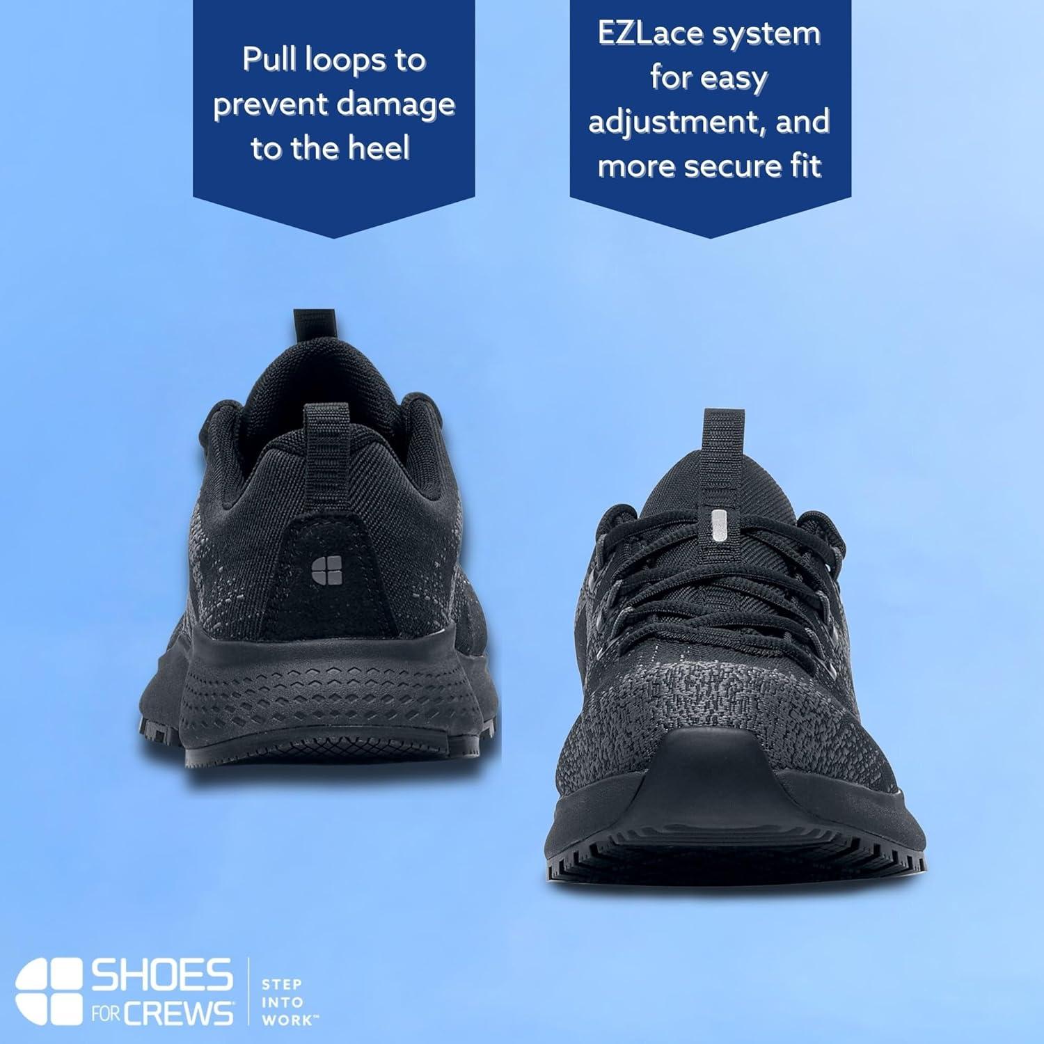 imageShoes for Crews Heather II Womens Nano Composite Toe NCT Work Shoes Slip Resistant Water Resistant Pink Size 10Black