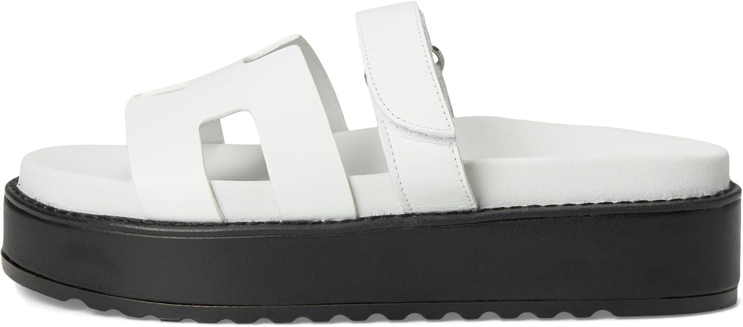 imageSteve Madden Womens Bigmayven Wedge SandalWhite Leather