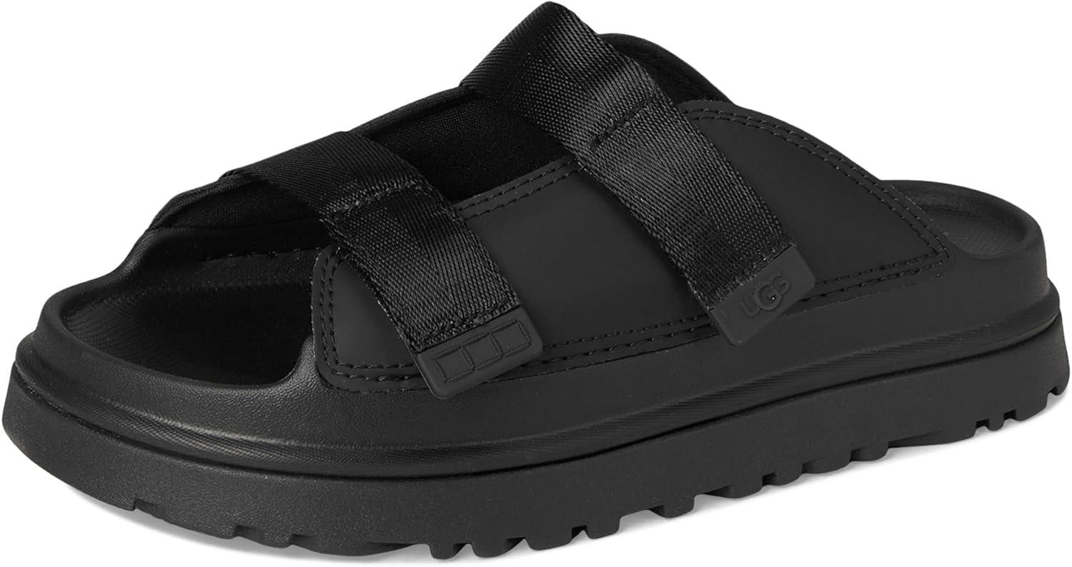 imageUGG UnisexChild Goldenglow Slide ToddlerLittle Big Kid SandalBlack