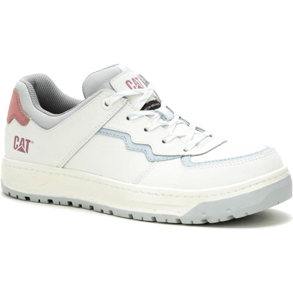 imageCAT Mens Streamline Court Composite Toe Construction BootBright White Nubuck