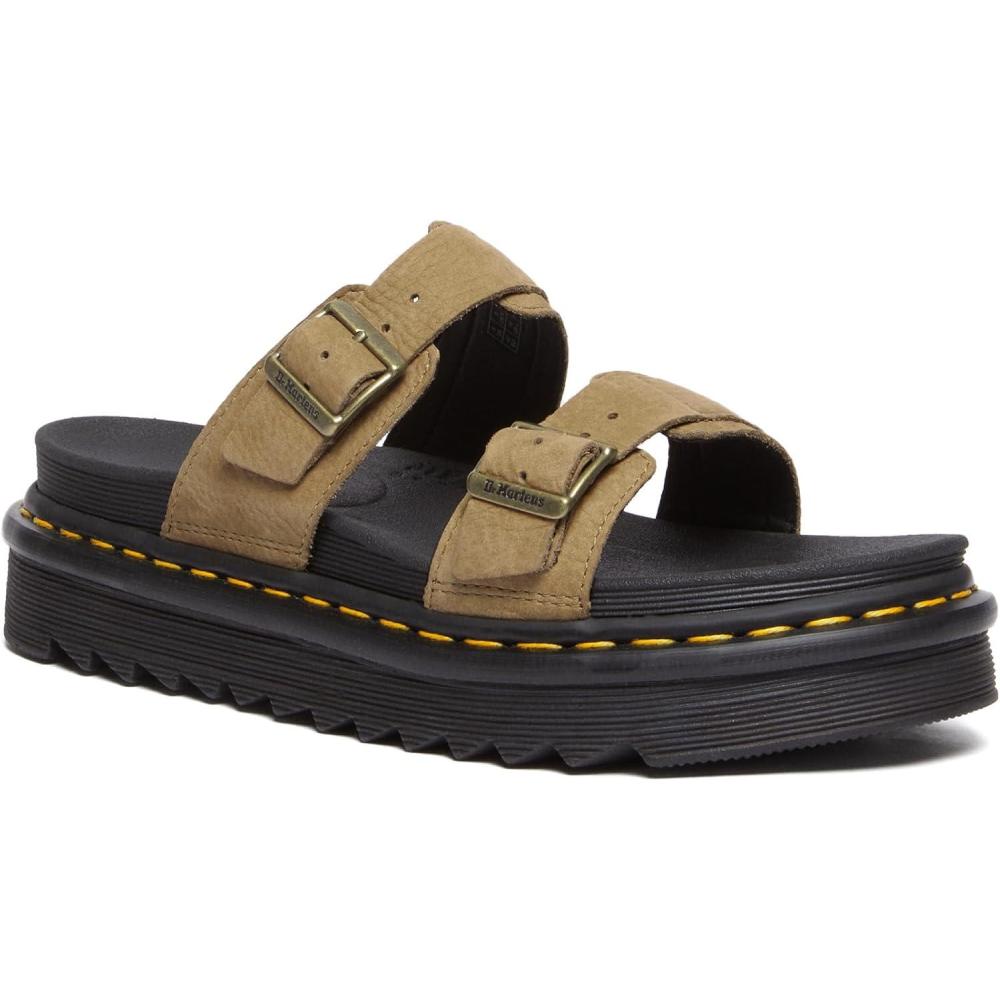 imageDr Martens Unisex Myles Black Brando SandalSavannah Tan