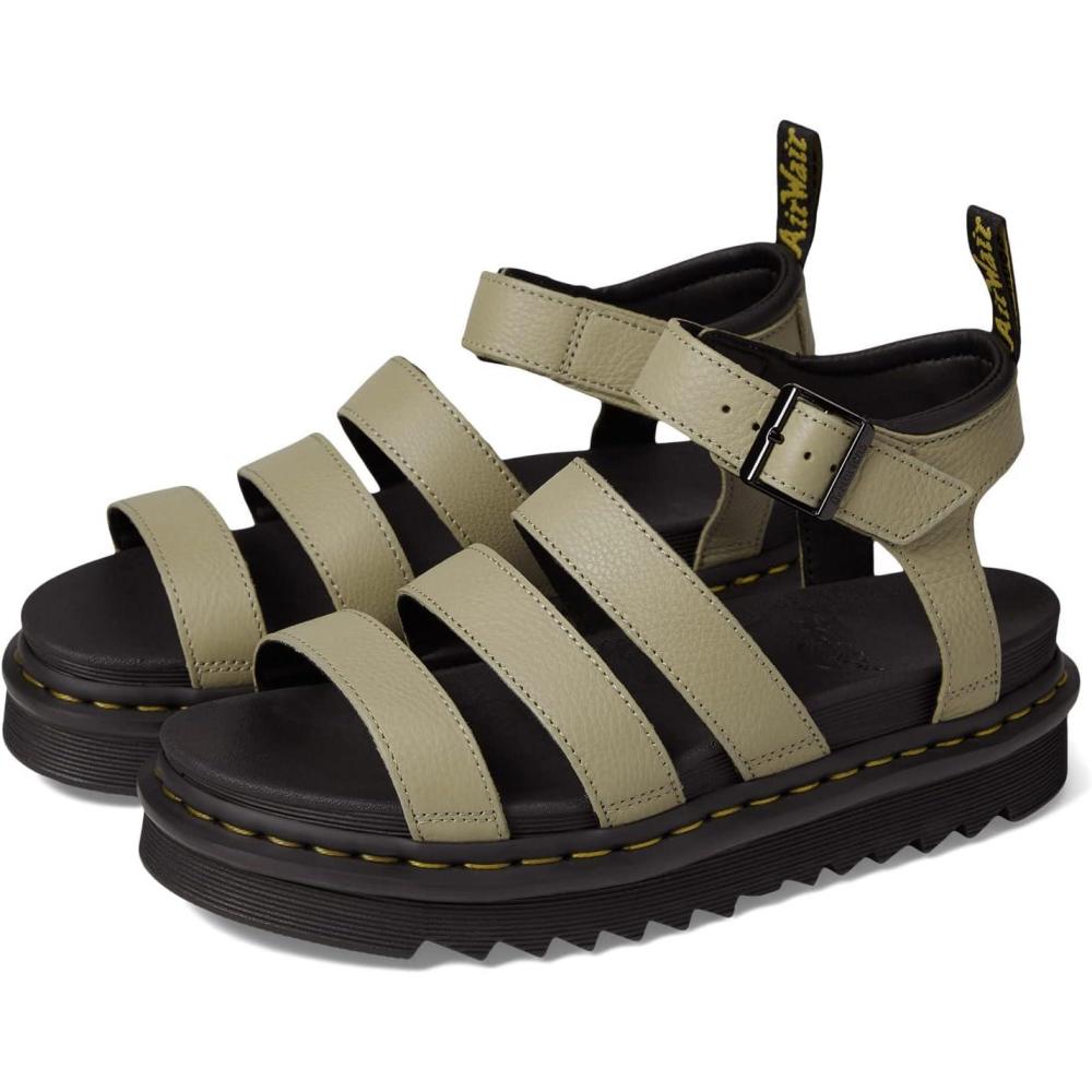 imageDr Martens Womens Blaire Athena SandalPale Olive Pisa