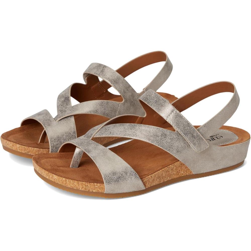 imageEurosoft by Sofft Womens Gianetta Flat SandalSilverGold