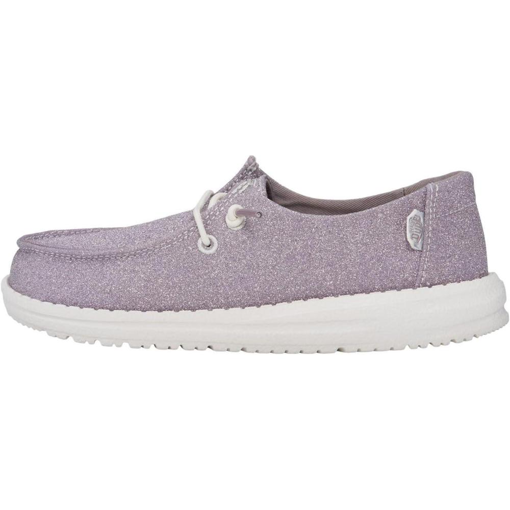 imageHEYDUDE UnisexChild Wendy Sparkle Kids LoaferLilac
