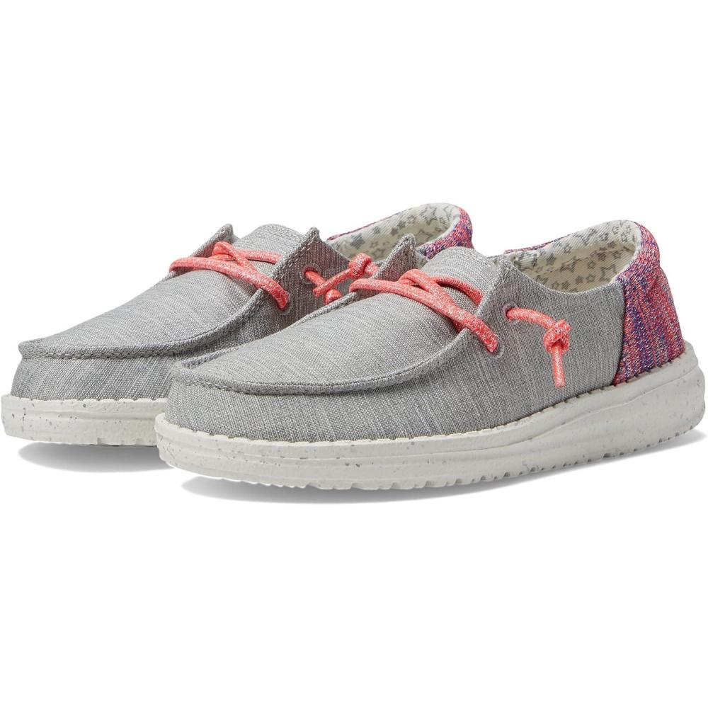 imageHey Dude Girls Wendy Youth ShoesFunk GreyPink Multi