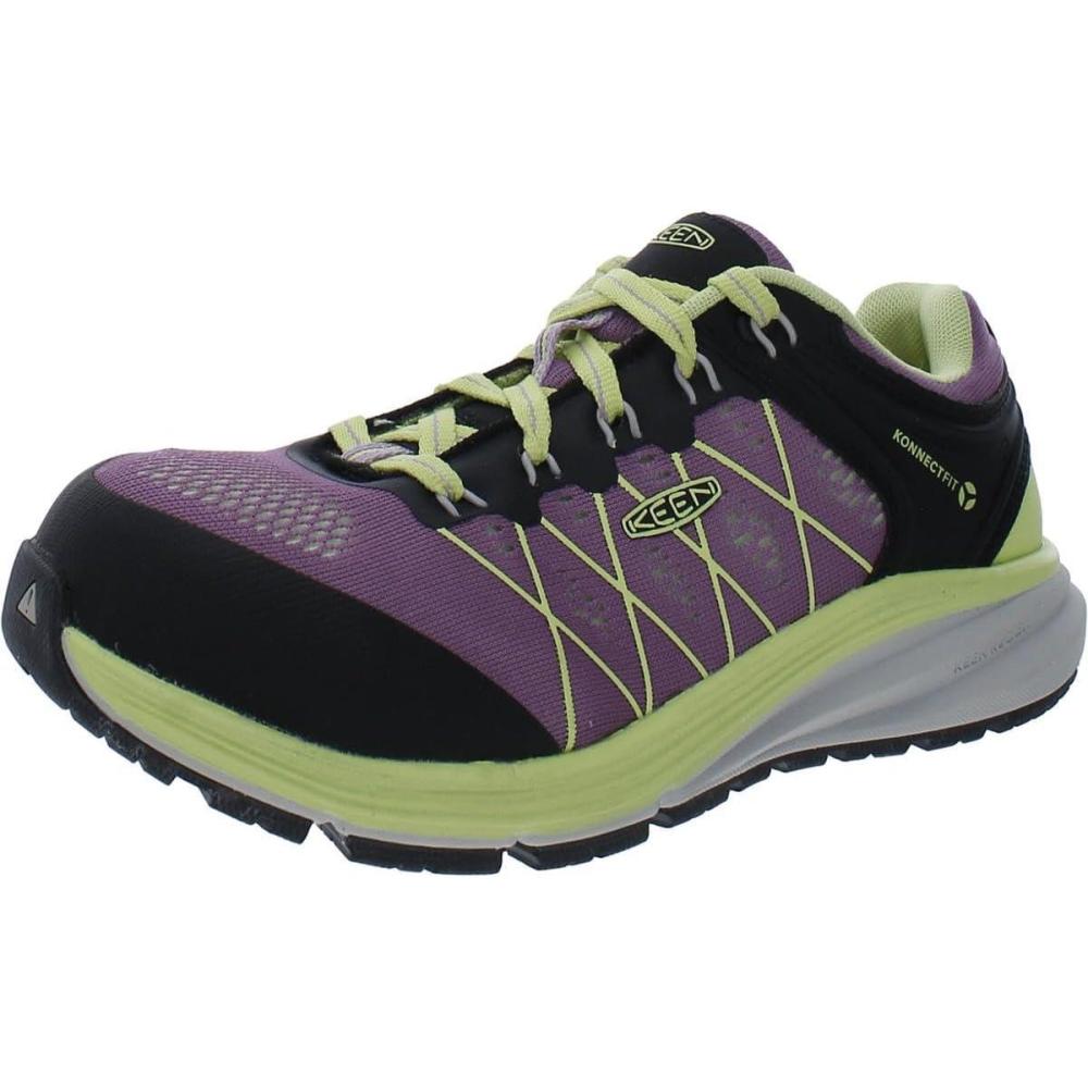 imageKEEN Utility Womens Vista Energy Low Height Sneakers Composite Toe Industrial Work ShoesAfrican VioletBlack